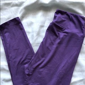 Lularoe OS leggings !! Purple. Fits 2-10
